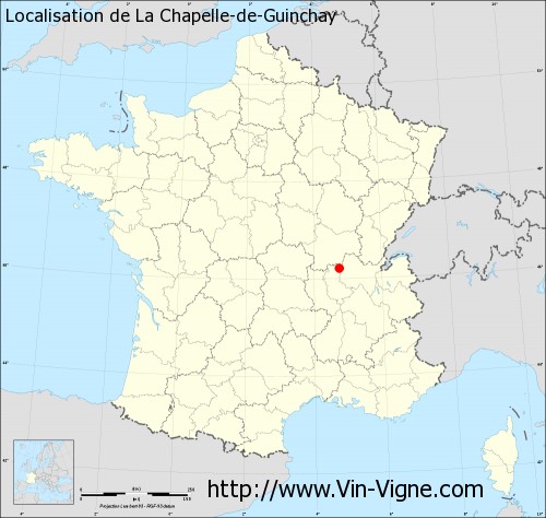Carte de La Chapelle-de-Guinchay